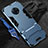 Silicone Matte Finish and Plastic Back Cover Case with Stand for Vivo Nex 3S