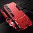 Silicone Matte Finish and Plastic Back Cover Case with Stand for Xiaomi Mi 10 Pro