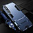 Silicone Matte Finish and Plastic Back Cover Case with Stand for Xiaomi Mi 10 Pro