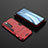 Silicone Matte Finish and Plastic Back Cover Case with Stand for Xiaomi Mi 10S 5G