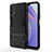 Silicone Matte Finish and Plastic Back Cover Case with Stand for Xiaomi Redmi 9 Power