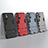 Silicone Matte Finish and Plastic Back Cover Case with Stand for Xiaomi Redmi Note 10 5G