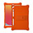 Silicone Matte Finish and Plastic Back Cover Case with Stand H01 for Apple iPad 10.2 (2021)