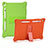 Silicone Matte Finish and Plastic Back Cover Case with Stand H01 for Apple iPad 10.2 (2021)