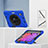 Silicone Matte Finish and Plastic Back Cover Case with Stand H01 for Apple iPad Mini 6