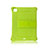 Silicone Matte Finish and Plastic Back Cover Case with Stand H01 for Apple iPad Pro 11 (2020) Green