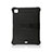Silicone Matte Finish and Plastic Back Cover Case with Stand H01 for Apple iPad Pro 11 (2021)