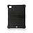 Silicone Matte Finish and Plastic Back Cover Case with Stand H01 for Apple iPad Pro 11 (2022)