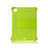Silicone Matte Finish and Plastic Back Cover Case with Stand H01 for Apple iPad Pro 11 (2022) Green