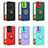 Silicone Matte Finish and Plastic Back Cover Case with Stand H01P for Xiaomi Mi 11T 5G