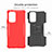 Silicone Matte Finish and Plastic Back Cover Case with Stand J01X for Samsung Galaxy A53 5G