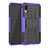 Silicone Matte Finish and Plastic Back Cover Case with Stand J01X for Samsung Galaxy M10