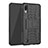 Silicone Matte Finish and Plastic Back Cover Case with Stand J01X for Samsung Galaxy M10