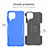 Silicone Matte Finish and Plastic Back Cover Case with Stand J01X for Samsung Galaxy M33 5G