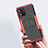 Silicone Matte Finish and Plastic Back Cover Case with Stand JX1 for Motorola Moto E13