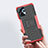 Silicone Matte Finish and Plastic Back Cover Case with Stand JX1 for Motorola Moto G13