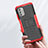 Silicone Matte Finish and Plastic Back Cover Case with Stand JX1 for Nokia G400 5G