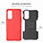 Silicone Matte Finish and Plastic Back Cover Case with Stand JX1 for OnePlus Nord 2 5G