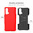 Silicone Matte Finish and Plastic Back Cover Case with Stand JX1 for OnePlus Nord CE 5G