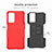 Silicone Matte Finish and Plastic Back Cover Case with Stand JX1 for Oppo K10 4G