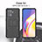 Silicone Matte Finish and Plastic Back Cover Case with Stand JX1 for Oppo Reno5 F