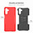Silicone Matte Finish and Plastic Back Cover Case with Stand JX1 for Samsung Galaxy A13 5G