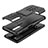 Silicone Matte Finish and Plastic Back Cover Case with Stand JX1 for Samsung Galaxy M02s