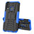 Silicone Matte Finish and Plastic Back Cover Case with Stand JX1 for Vivo Y3