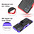 Silicone Matte Finish and Plastic Back Cover Case with Stand JX1 for Vivo Y30 5G