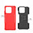 Silicone Matte Finish and Plastic Back Cover Case with Stand JX1 for Xiaomi Redmi 10 Power