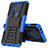 Silicone Matte Finish and Plastic Back Cover Case with Stand JX2 for Nokia 5.4