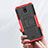 Silicone Matte Finish and Plastic Back Cover Case with Stand JX2 for Nokia C100