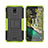 Silicone Matte Finish and Plastic Back Cover Case with Stand JX2 for Nokia C100