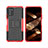 Silicone Matte Finish and Plastic Back Cover Case with Stand JX2 for Nokia G100