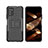 Silicone Matte Finish and Plastic Back Cover Case with Stand JX2 for Nokia G100