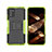 Silicone Matte Finish and Plastic Back Cover Case with Stand JX2 for Nokia G100