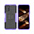 Silicone Matte Finish and Plastic Back Cover Case with Stand JX2 for Nokia G100 Purple