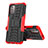 Silicone Matte Finish and Plastic Back Cover Case with Stand JX2 for Nokia G11