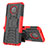 Silicone Matte Finish and Plastic Back Cover Case with Stand JX2 for Nokia G300 5G