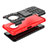 Silicone Matte Finish and Plastic Back Cover Case with Stand JX2 for Nokia G300 5G