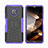 Silicone Matte Finish and Plastic Back Cover Case with Stand JX2 for Nokia G300 5G