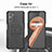 Silicone Matte Finish and Plastic Back Cover Case with Stand JX2 for Realme 9i 4G