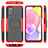 Silicone Matte Finish and Plastic Back Cover Case with Stand JX2 for Samsung Galaxy F02S SM-E025F