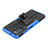 Silicone Matte Finish and Plastic Back Cover Case with Stand JX2 for Samsung Galaxy M02s