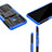 Silicone Matte Finish and Plastic Back Cover Case with Stand JX2 for Vivo Y3