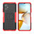 Silicone Matte Finish and Plastic Back Cover Case with Stand JX2 for Xiaomi Poco M4 5G