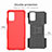 Silicone Matte Finish and Plastic Back Cover Case with Stand JX3 for Samsung Galaxy A02s