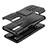 Silicone Matte Finish and Plastic Back Cover Case with Stand JX4 for Samsung Galaxy F02S SM-E025F