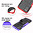 Silicone Matte Finish and Plastic Back Cover Case with Stand JX5 for Samsung Galaxy M02s