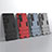 Silicone Matte Finish and Plastic Back Cover Case with Stand KC1 for Huawei Honor V40 5G